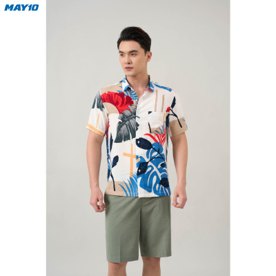 Áo sơ mi nam cộc tay May 10 form RegularFit 010124002 5