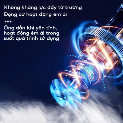 Quạt hơi nước tích điện Half Horse, xoay 180 pin 2500 mAh, thời gian sử dụng 6 tiếng, hàng chính hãng