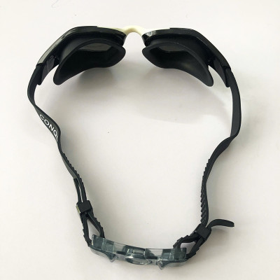 Kính Bơi Người Lớn ConQuest Tráng Gương Chống Sương Mù Chống Tia UV - Đen Phối Trắng