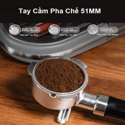 HÀNG CHÍNH HÃNG - Máy pha cà phê bán tự động Espresso, Cappuccino, Latte. Thương hiệu Mỹ cao cấp HiBREW - H10B