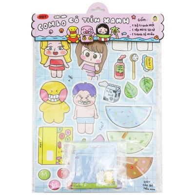 Bộ Tranh Tương Tác Cô Tiên Xanh - Combo Mùa Hè Sôi Động