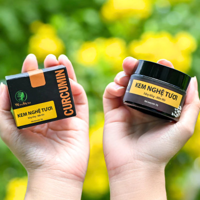 Bộ dưỡng trắng và đánh bay mụn Wonmom ( 1 Kem nghệ tươi + 1 Mặt nạ nghệ )