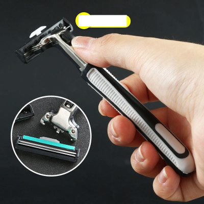 Set Dao Cạo Râu Và 36 Lưỡi Dao Kép, Tặng Kèm Tuýp Kem Cạo Râu, Giúp Bạn Cạo Không Đau, Sảng Khoái