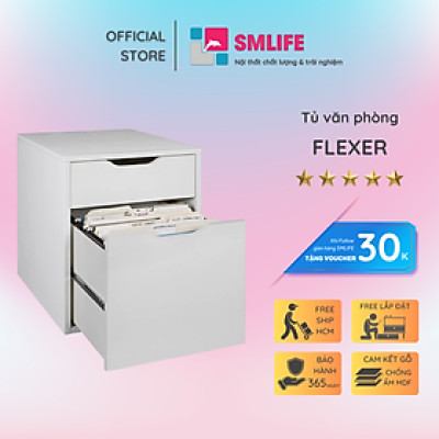 Tủ đựng tài liệu gỗ công nghiệp SMLIFE Flexer