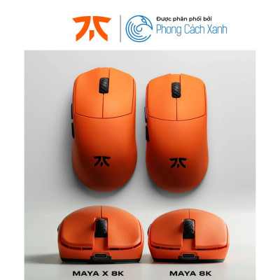 Chuột không dây siêu nhẹ Fnatic x Lamzu Maya X 8K - Đi kèm dongle 8KHz - Hàng Chính Hãng