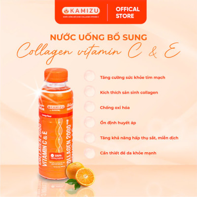 Nước uống bổ sung Kamizu hương cam thanh mát - Thùng 24 chai