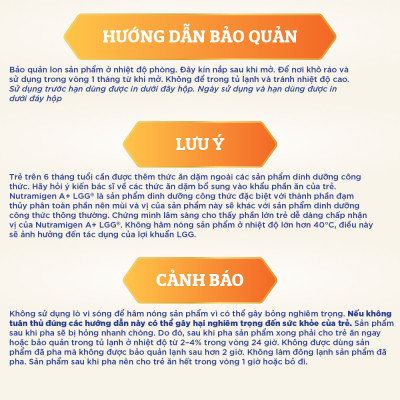Sữa bột Nutramigen A+ LGG - Sữa cho trẻ dị ứng đạm sữa bò cho trẻ 0-12 tháng (400g)