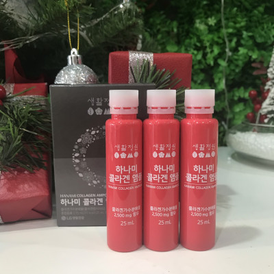 Nước Uống Collagen Hàn Quốc – Hanami Collagen Ampoule 25ml * 3 bottle