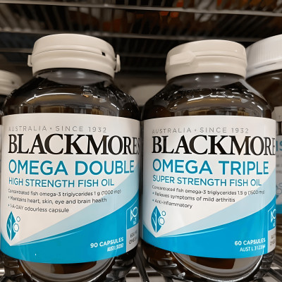 Viên uống Blackmores Omega Double High Strength Fish Oil hỗ trợ tim mạch (90 viên) - Hàng chính hãng