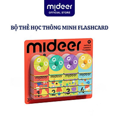 Bộ thẻ học thông minh flashcard Mideer Match & Connect Play book giáo dục sớm cho bé