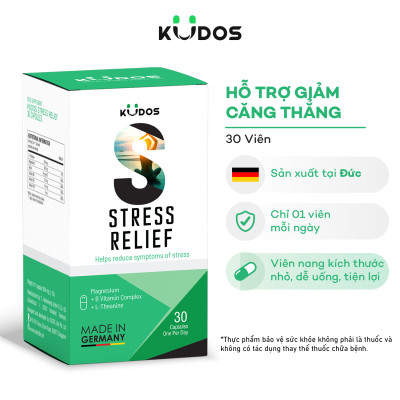 Thực phẩm bảo vệ sức khỏe KUDOS STRESS RELIEF (30 viên/hộp)
