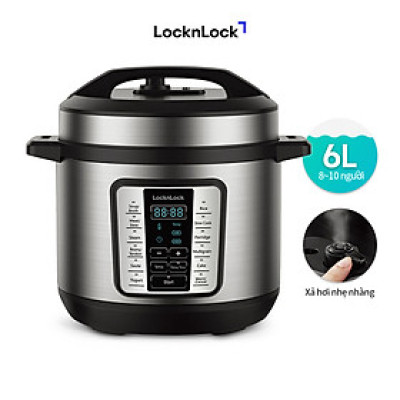 Nồi áp suất điện tử Lock&Lock EJP666SLV 6 Lít - Hàng chính hãng