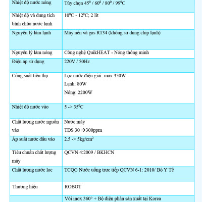 Máy Lọc Nước Điện Giải Ion Kiềm ROBOT IonQueen 912 Chế Độ Nóng Nguội Lạnh - 9 Tấm Điện Cực Titanium Phủ Platium - Hàng Chính Hãng