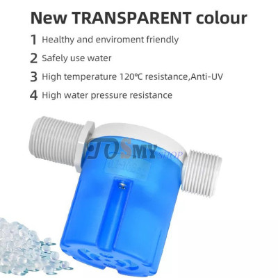 Van phao cơ nhựa thông minh thế hệ mới kèm co và băng tan phi 21mm (1/2 inch) 