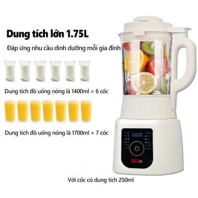 Máy Làm Sữa Hạt SEKA E300 Đa Năng 12 Chức Năng Cao Cấp - Hàng Chính Hãng