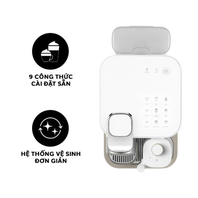 Máy pha cà phê Nespresso Gran Lattissima Trắng - Hàng chính hãng 
