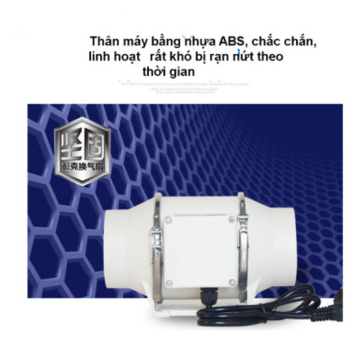 Quạt hút thông gió phi 125 - Quạt hút gió đồng trục cấp khí tươi cho công trình nhà - Hàng chính hãng GDXLFJ siêu chống ồn