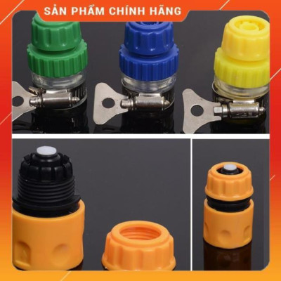 ️ Bộ dây vòi xịt nước rửa xe, tưới cây , tăng áp 3 lần, loại 15m 206622-5 cút sập,nối vàng + mở chai
