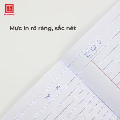 Vở kẻ ngang 200 trang Hồng Hà Let