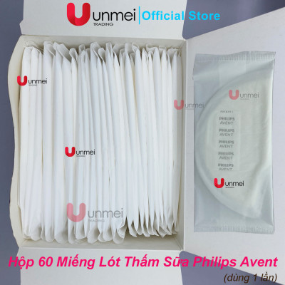 Nguyên Hộp 60 Miếng Lót Thấm Sữa Philips Avent - Loại dùng 1 Lần 