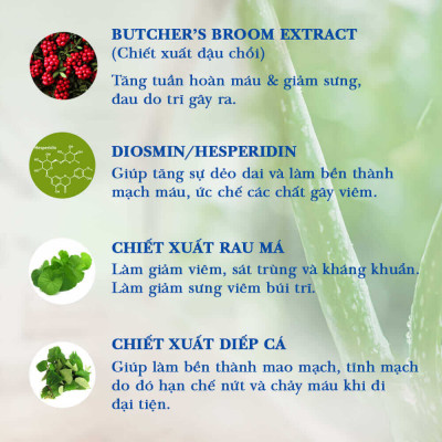 Combo co búi trĩ Trimax (1 viên uống và 1 gel) giảm đau rát săn se búi trĩ ngừa trĩ tái phát