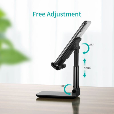 Giá đỡ Choetech H88-BK điện thoại để bàn có thể điều chỉnh và gấp gọn  (Hàng chính hãng)