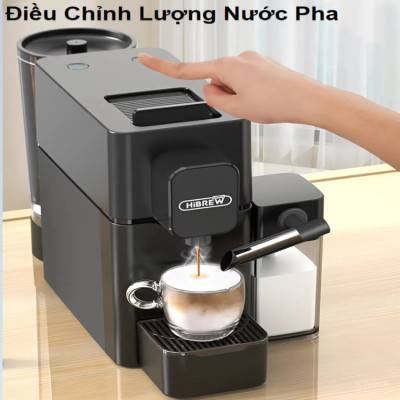 HÀNG CHÍNH HÃNG - Máy pha cà phê viên nén Nespresso tự động, Espresso, Cappuccino và Latte. Thương hiệu Mỹ cao cấp HiBREW - H15