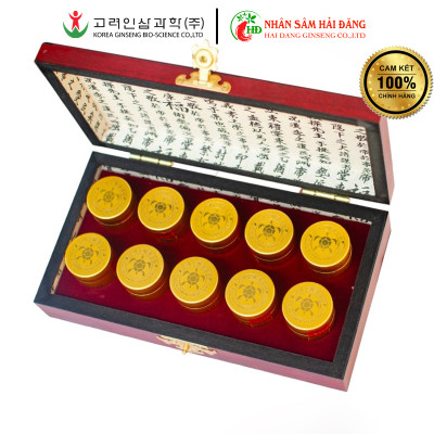 [CHÍNH HÃNG] An cung ngưu hoàng hoàn Bio Hàn Quốc hộp gỗ 10 viên - Ngừa tai biến đột quỵ