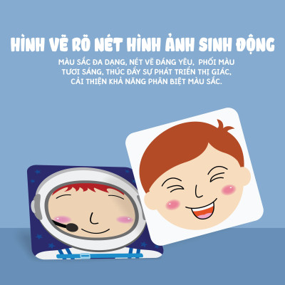 Sách - Thẻ Siêu Kích Thích Thị Giác Cho Trẻ Sơ Sinh - Bộ Thẻ Giúp Bé 0-3 Tuổi Phát Triển Toàn Diện