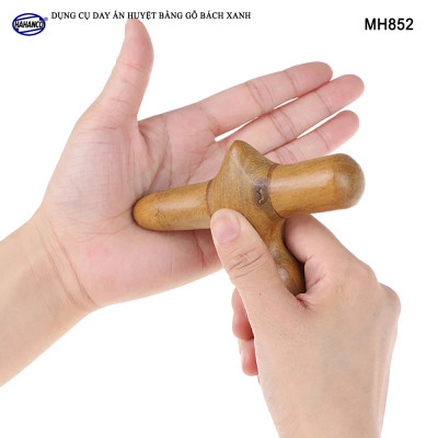 Dụng Cụ day ấn Huyệt Mát xa Chữ Thập Gỗ Bách Xanh - Xua tan nỗi đau xương khớp (MH852)