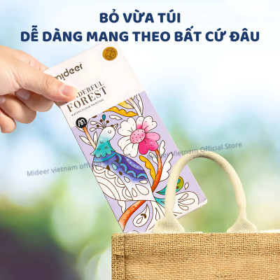Tranh Tô Màu Nước Kèm Cọ Mideer Watercolour Painting cho bé