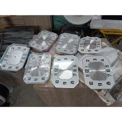 Mặt Số Đồng Hồ Treo Tường Cổ ODO Bát Giác Ngang – Số In/Số Nổi – Có Viền/Không Viền – Nhôm Dày Cao Cấp | Kankoo Clock