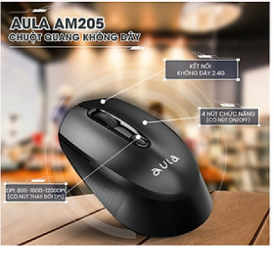Chuột quang không dây AULA AM205 - Hàng chính hãng