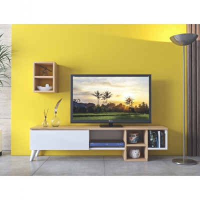 Kệ tivi gỗ đẹp cho phòng ngủ gia đình SMLIFE Tailong