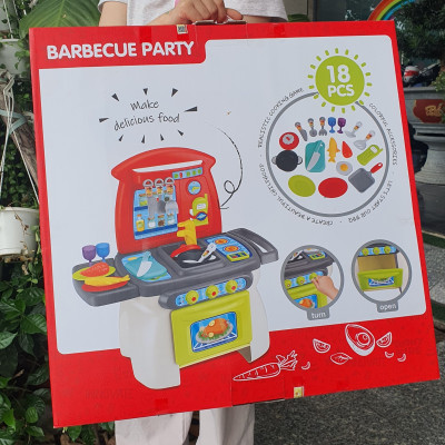 Đồ Chơi Bộ Nấu Ăn Đồ Nướng 31 TOONYKIDS - Đồ Chơi Nhà Bếp Cho Bé - Barbecue Party TN139 [Tặng Kèm Sticker]