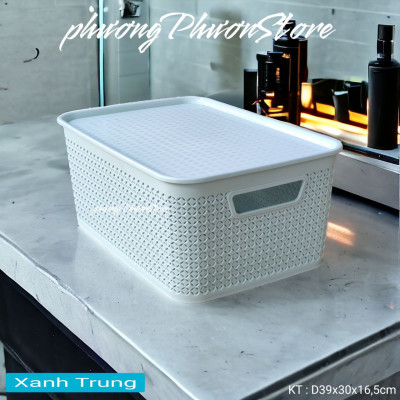 ( HÀNG CAO CẤP ) COMBO BỘ GIỎ CÓ NẮP ĐẬY NHIỀU SIZE & MÀU ĐẸP BỘ RỔ GIỎ CÓ NẮP ĐẬY PHONG CÁCH HÀN QUỐC & NHẬT BẢN TUYỆT ĐẸP (MH 37&38)