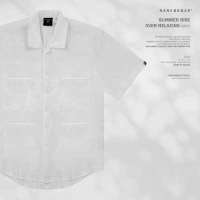 Áo Sơmi RANV RBAE OVER-RELAXING Trắng
