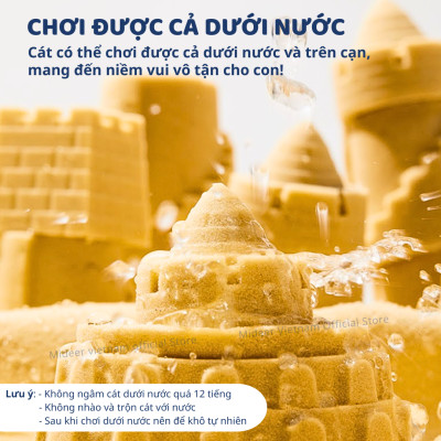 Cát động lực cho bé Mideer an toàn kèm khuôn dụng cụ, cát trọng lực dẻo tạo hình Magic Sand Play
