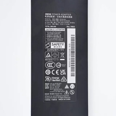Sạc 330W 280W GaN Power Adapter Charger Fit for Razer Blade 18 16 17 (RTX 4090 40...RAZER Blade 18/i9-14900HX) - hàng nhập khẩu