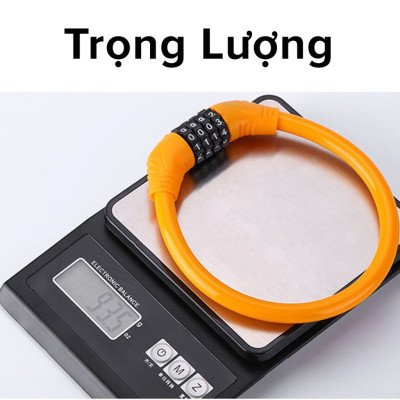 Khóa xe đạp thể thao tròn chống trộm lõi thép, 4 số an toàn không cần chìa khóa tiện lợi - Khóa xe đạp thể thao chống trộm 4 số cao cấp - Khóa Dây Dùng Mật Khẩu Gắn Xe Máy, Xe Đạp - Hầng Chính Hãng dododios