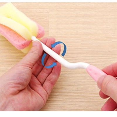 Combo 03 Dụng cụ cọ rửa bình sữa có đầu mút mềm Kokubo - Nội địa Nhật Bản