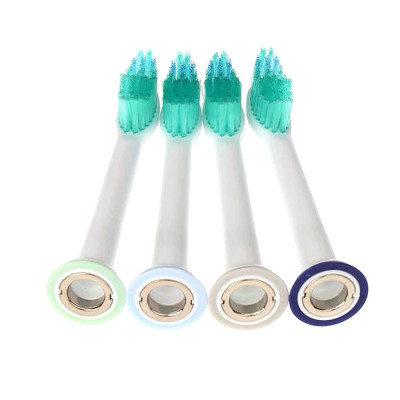 Bộ 4 đầu bàn chải đánh răng điện HX-6054 cho máy Philips Sonicare cho răng nhạy cảm HX3, HX6, HX7, HX8, HX9, R, FlexCare +, FlexCare, HealthyWhite, HydroClean, EasyClean, DiamondClean