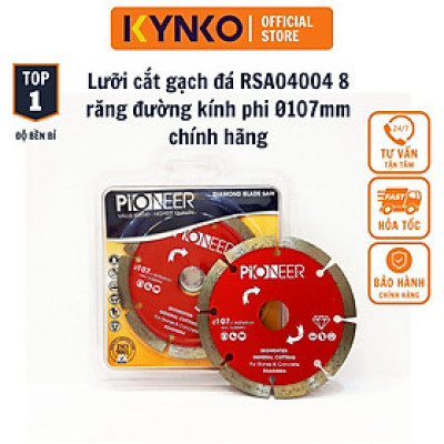 LƯỠI CẮT GẠCH - ĐÁ RSA04004  8 răng  đường kính phi Ø107mm chuyên cắt gạch, đá chất lượng cao chính hãng