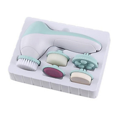 Máy Rửa Mặt Rung 5 Đầu Thay Thế Loại Bỏ Vi Khuẩn, Bụi Bẩn Có Hại (Hàng Nhập Khẩu) B0210