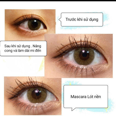 Mascara Lót Nền Không Lem Vuốt Cong Và Làm Dài Rậm Mi Màu Đen Kissme Heroine Make 4.5 G)