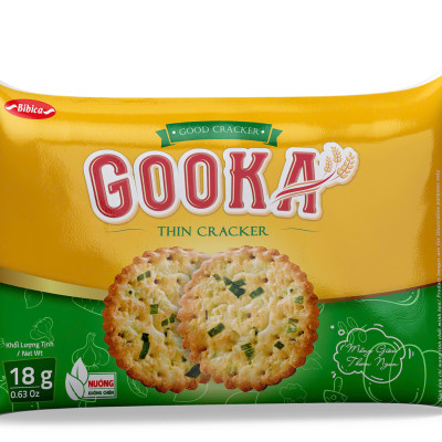 Bánh Gooka Cracker Rau Củ Bibica 180g