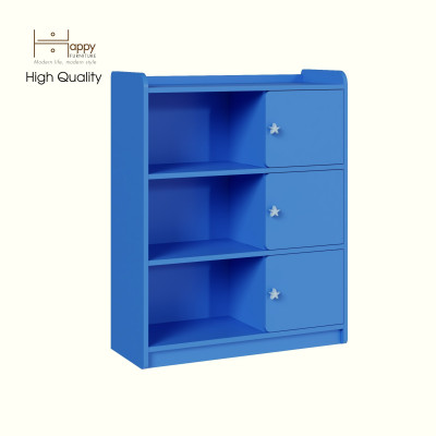 [Happy Home Furniture] KID, Tủ lưu trữ - 3 cửa mở cho trẻ em, 80cm x 32cm x 100cm ( DxRxC), TLT_009