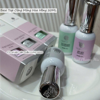 Base Top Cứng Móng Hoa Hồng Youth Rose 20ml Làm Nail Cho Nữ, Sơn Gel Bền Mượt, Độ Bám Cao, Dễ Kéo Mượt Nữ Women