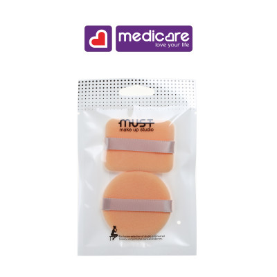 Bông phấn trang điểm 2 miếng MUST 6219