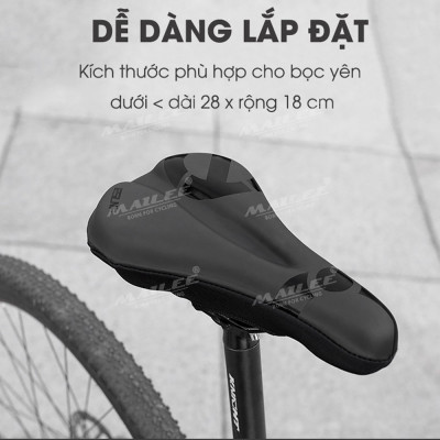 Vỏ Bọc lót yên xe đạp thể thao thoáng khí ESL-01 với bọt biển mềm dày, 1 cỡ size 28x18 cm cho xe đạp địa hình/ xe đạp đua đường trường